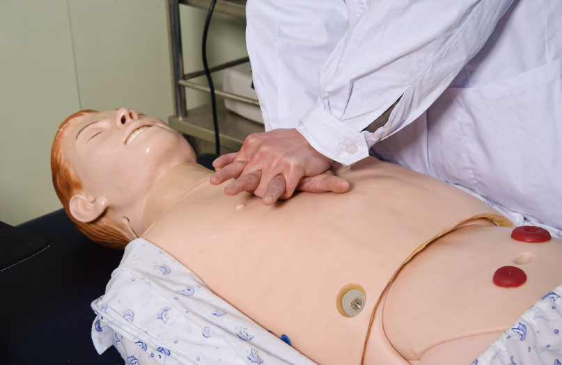 Advanced Adult Full  -body Male Nursing Model simulation with CPR , BP Measurement